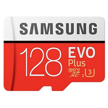 Samsung EVO Plus Class 10 128GB microSDXC UHS-I U3 Full HD & 4K UHD Memory Card with SD Adapter - Imported from UK